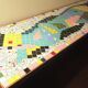Mid century ceramic tiled patchwork long and low coffee table, 1960s