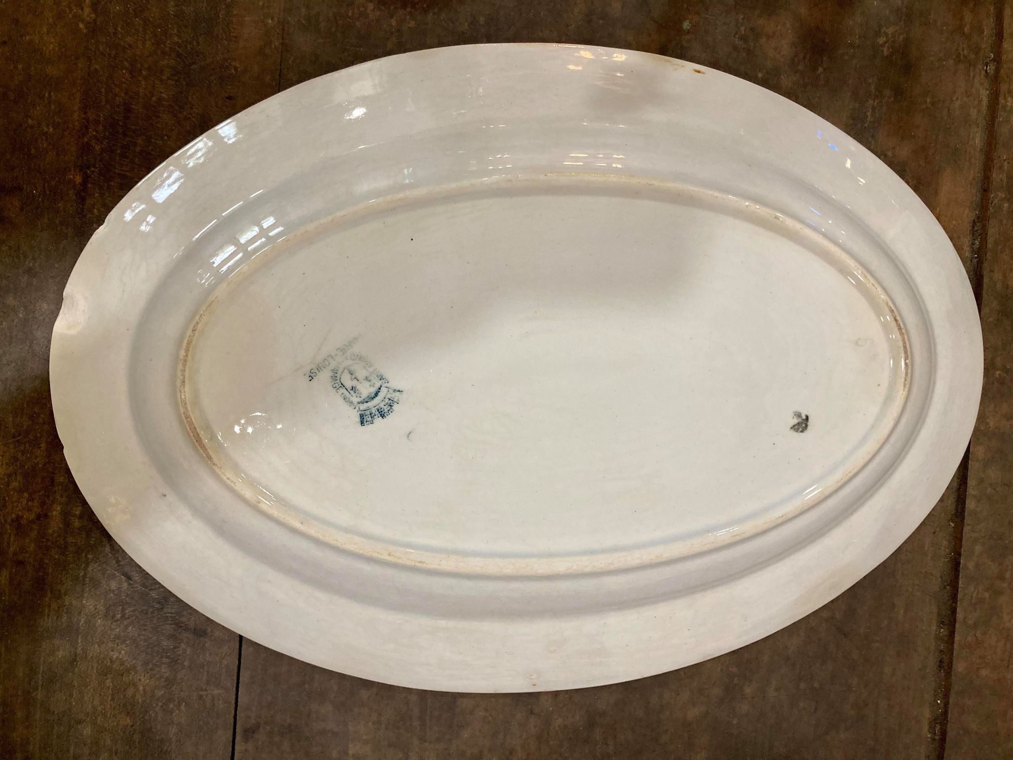 Oval dish Terre de Fer Saint-Amand - Hamage model Mare-Louise