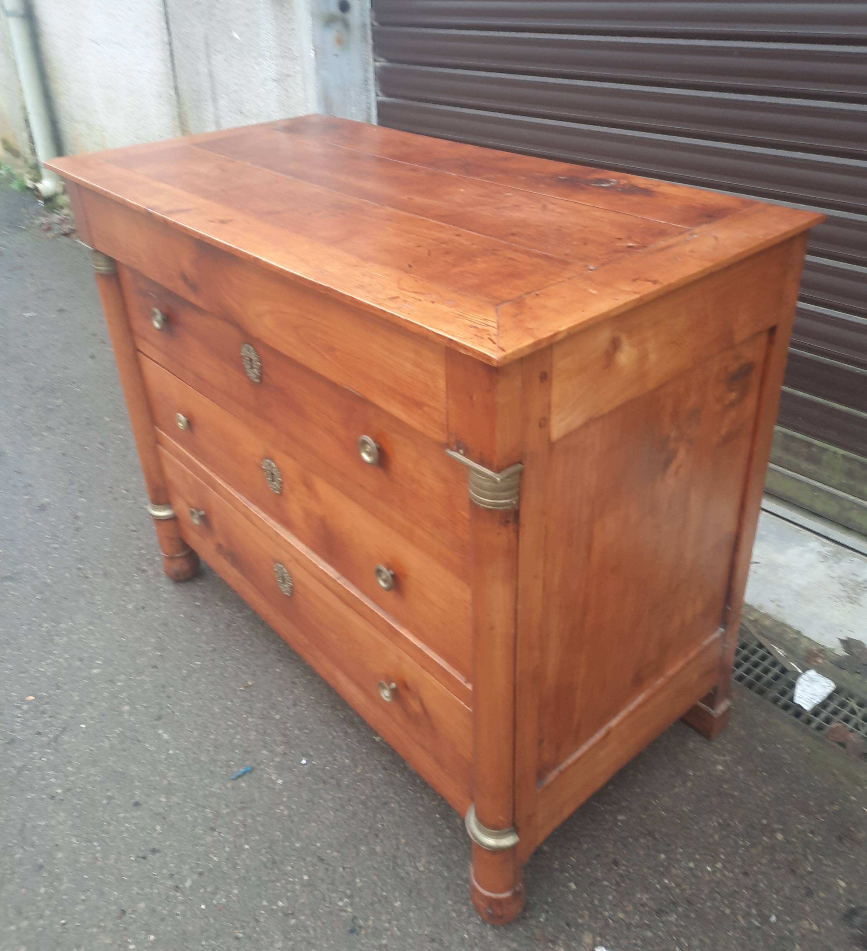 Imposing empire chest of drawers