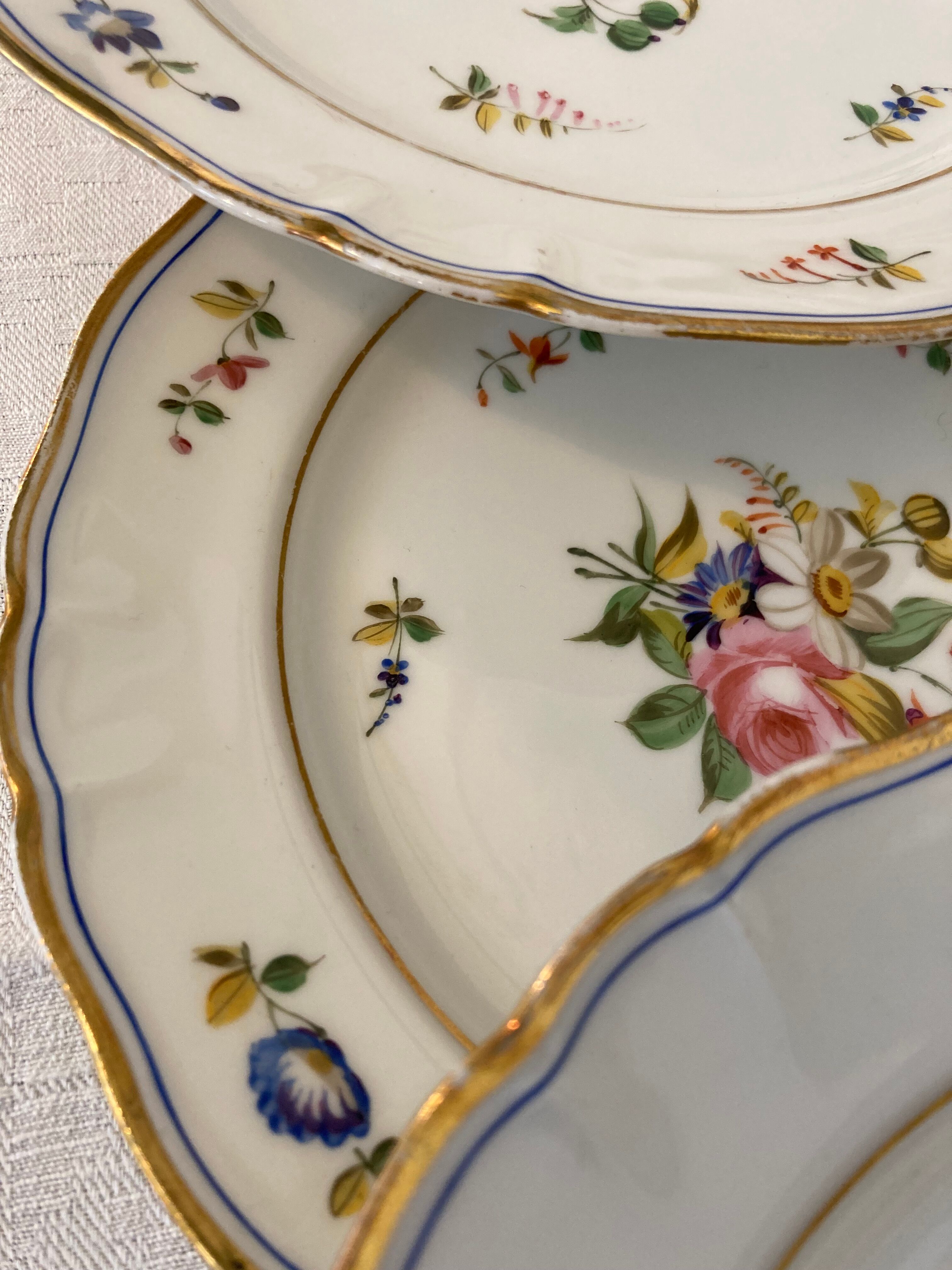 Service 28 pieces porcelain from paris 1840