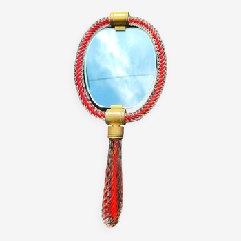 Barovier and toso MURANO hand mirror