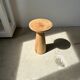 Side table, end of sofa in natural mango monoxyl conical tray H:50cm