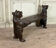 Two Bernese or Brienz bears, also known as Black Forest bears, forming a bench, 19th century