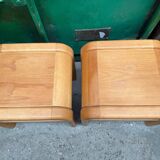 Mid-century Danish Brutalist bedside tables by Villy Nørgaard, 1984, set of 2