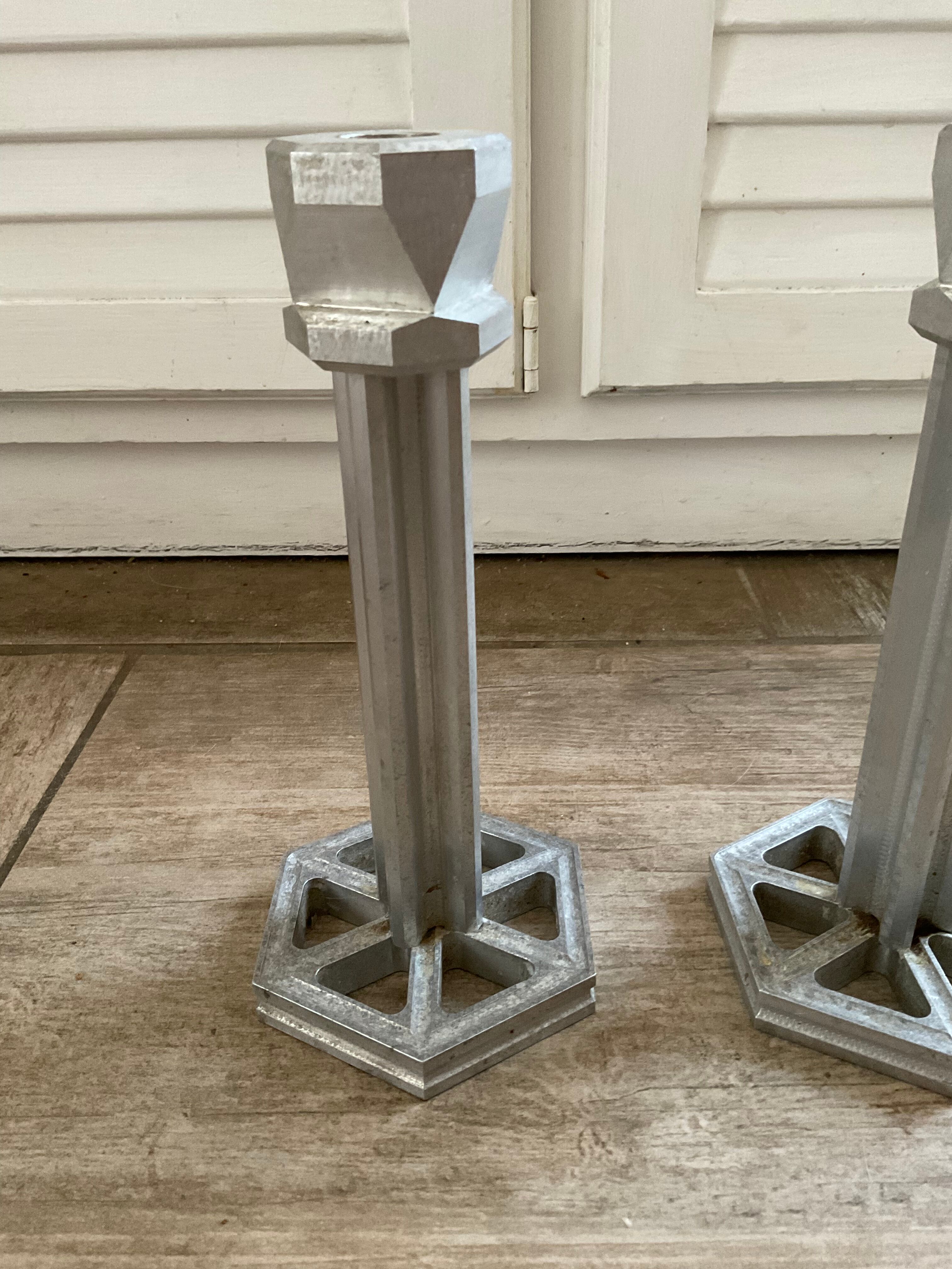 Pair candle holders
