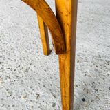 Bistro stool, curved wood by Stella, circa 1950s