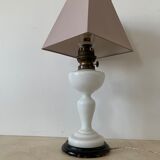 Antique opaline table lamp