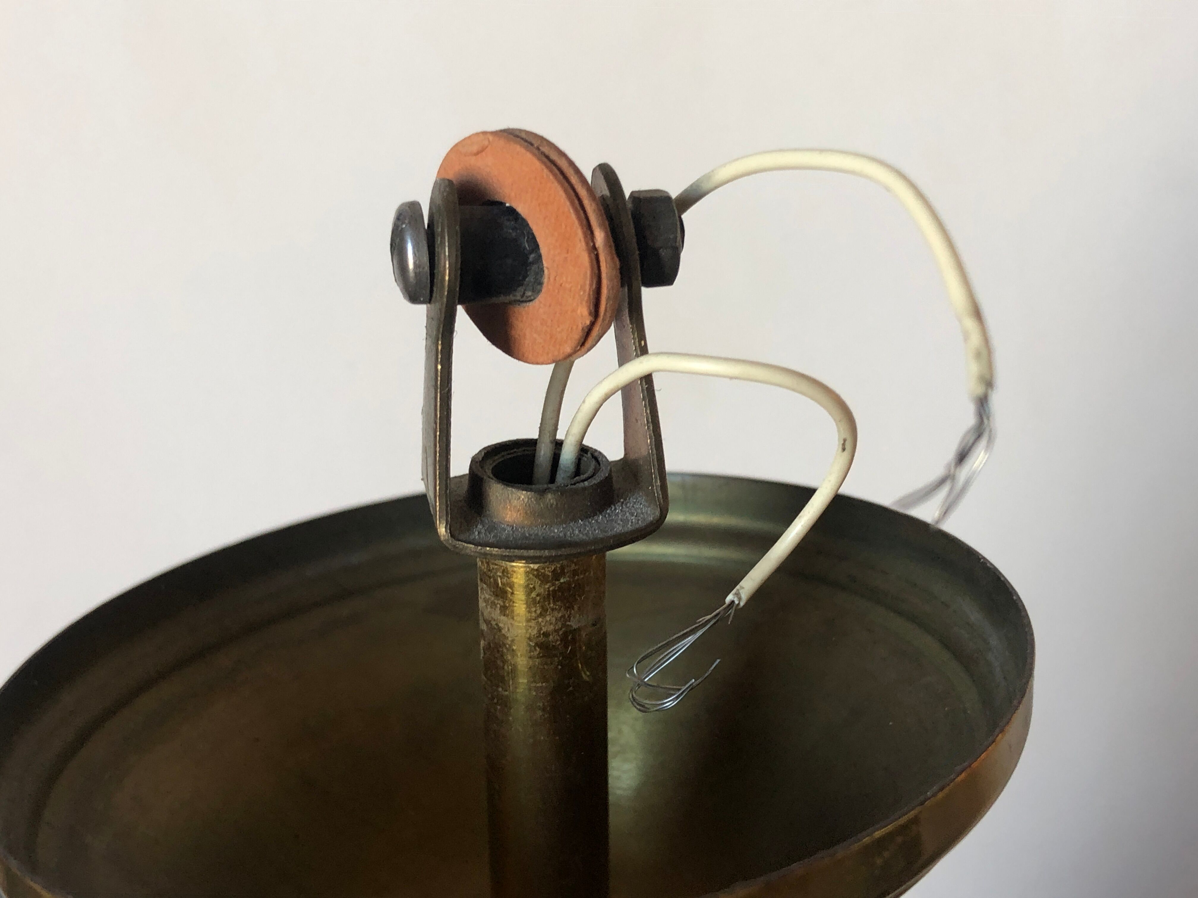 Red beaded wall lamp 1960