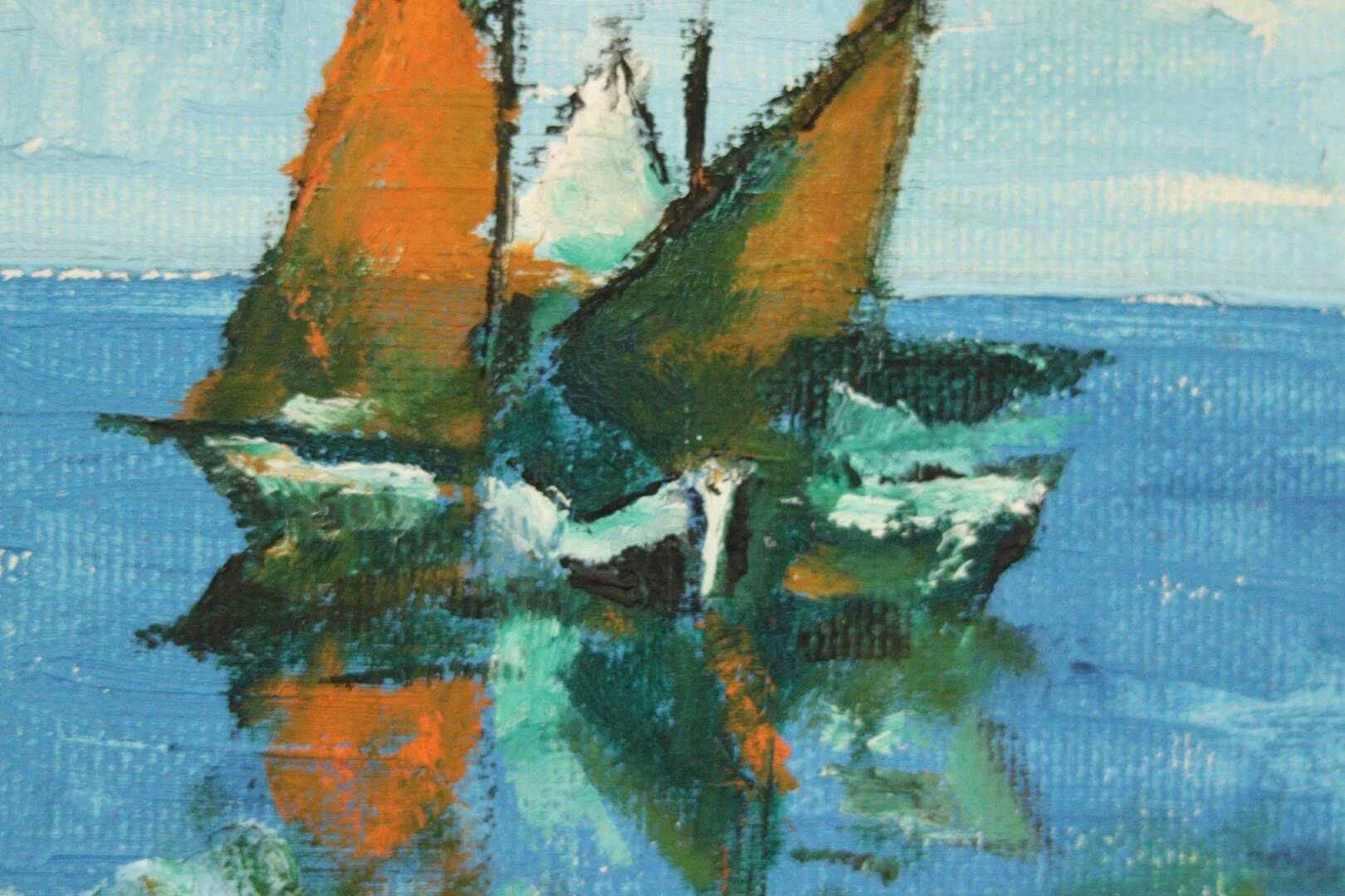 « Bateaux en mer » de Carl Carlsson