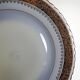 Set of 6 vintage flat plates ADP L Royal Limoges, gilded porcelain - 1