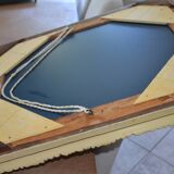 Old carved wooden mirror frame
