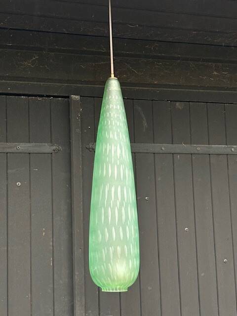 Seguso Vetri D'arte Murano glass pendant light - Italy, 1950s