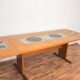Teak & Tile Dining Table by Gangso Mobler, 1960s.