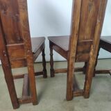 Renaissance moulded walnut chairs