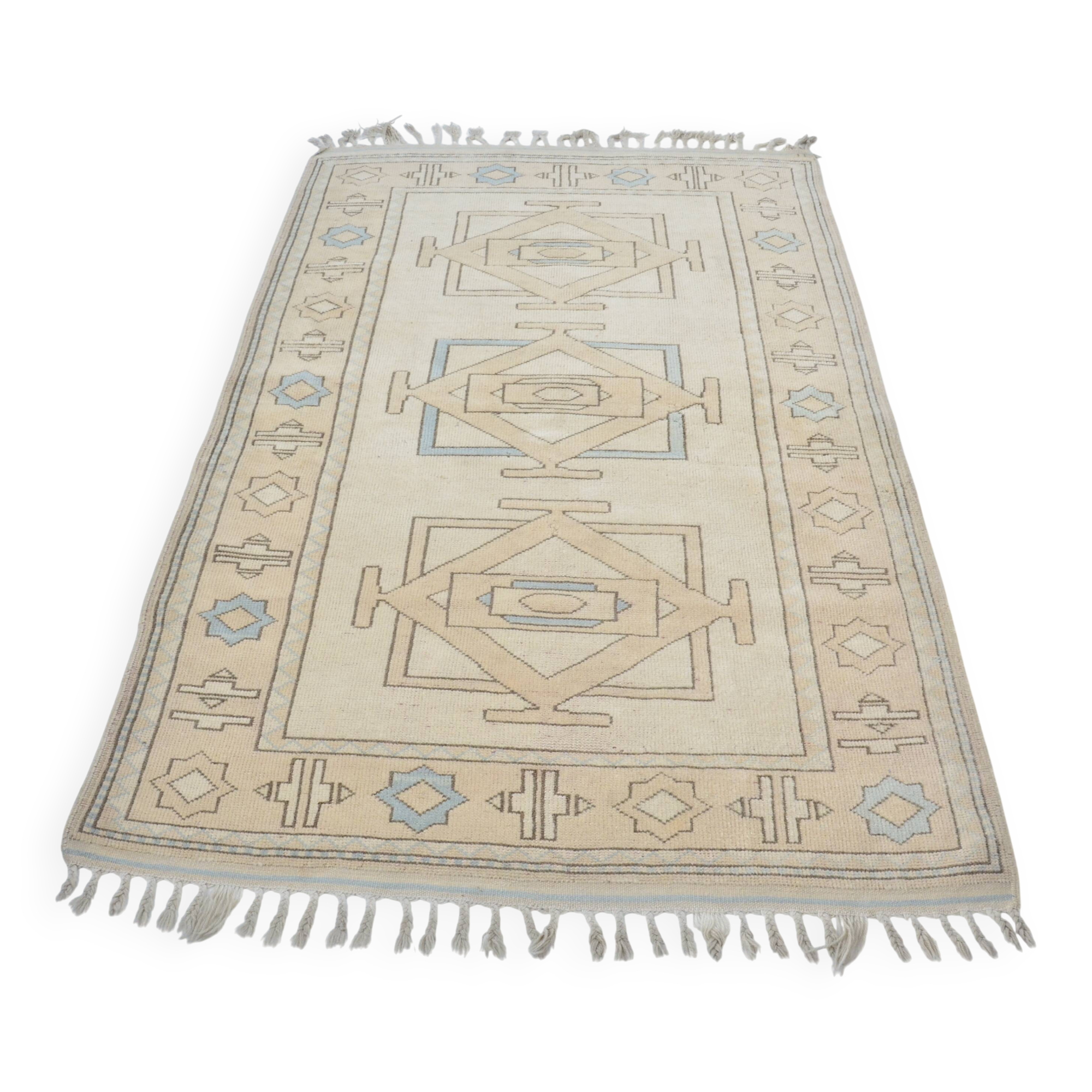 Turkish Oushak handmade rug sku 3594