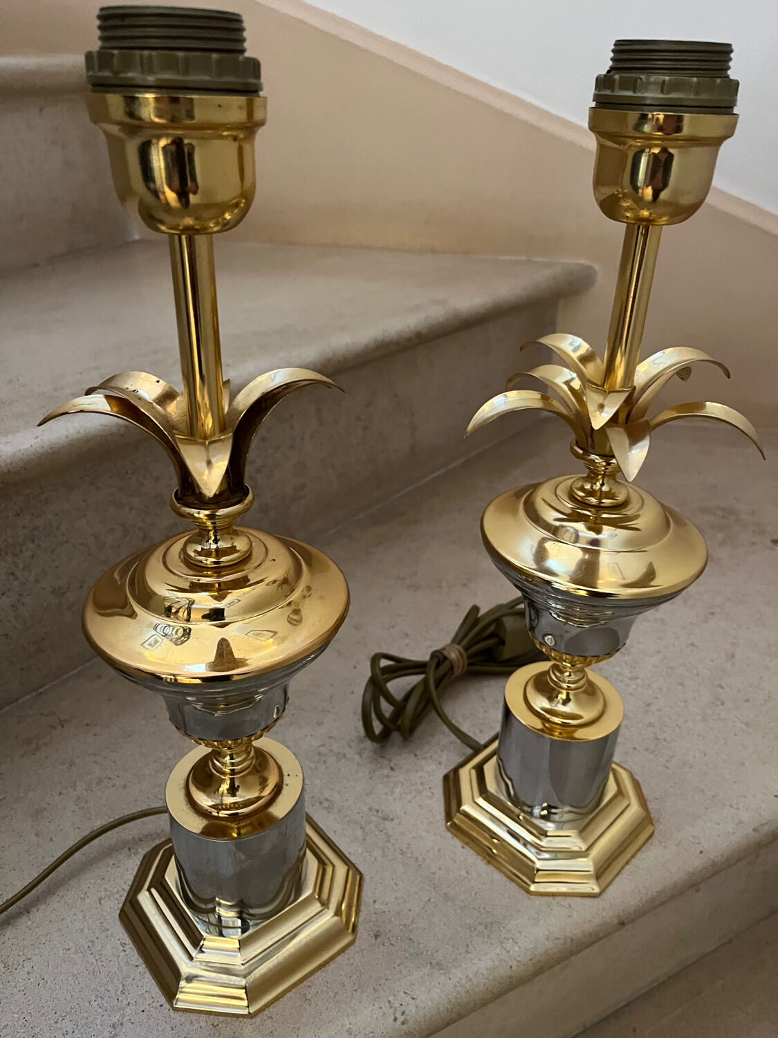 Regency style lamp pairs Maison Jansen