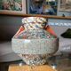 Vase Gerbino en mosaïque de terres colorées