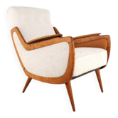 Fauteuil « Uffenheim » - entièrement restauré - style moderne du milieu du siècle