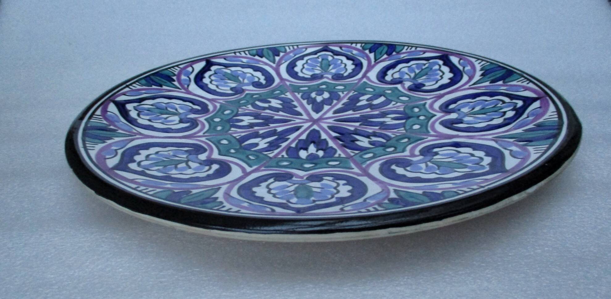 Large round dish - Nabeul ceramics
