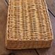 Plateau rectangle osier vintage