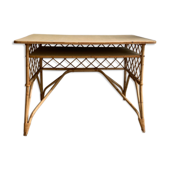 Vintage rattan desk