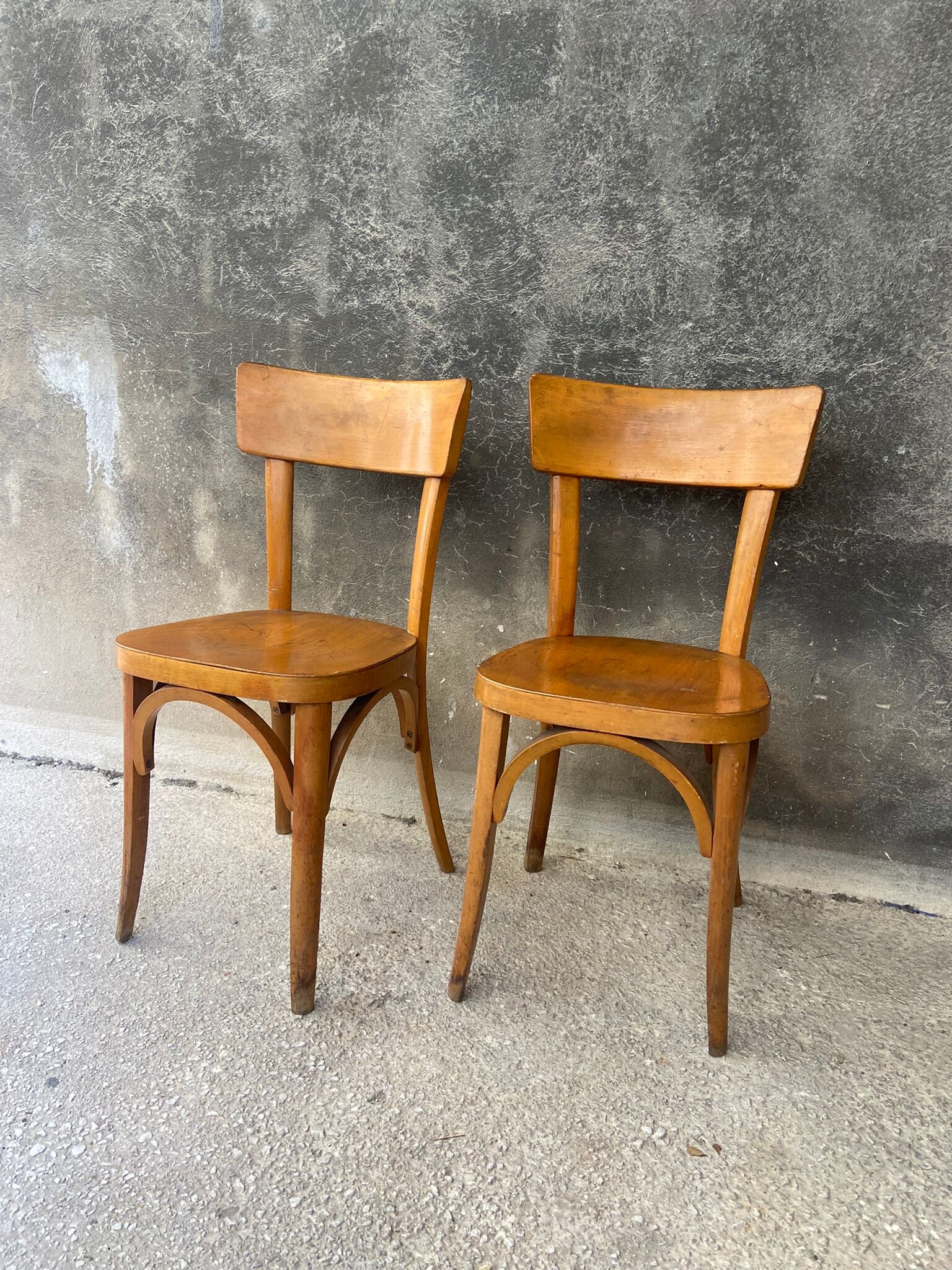 Pair of vintage bistro chairs
