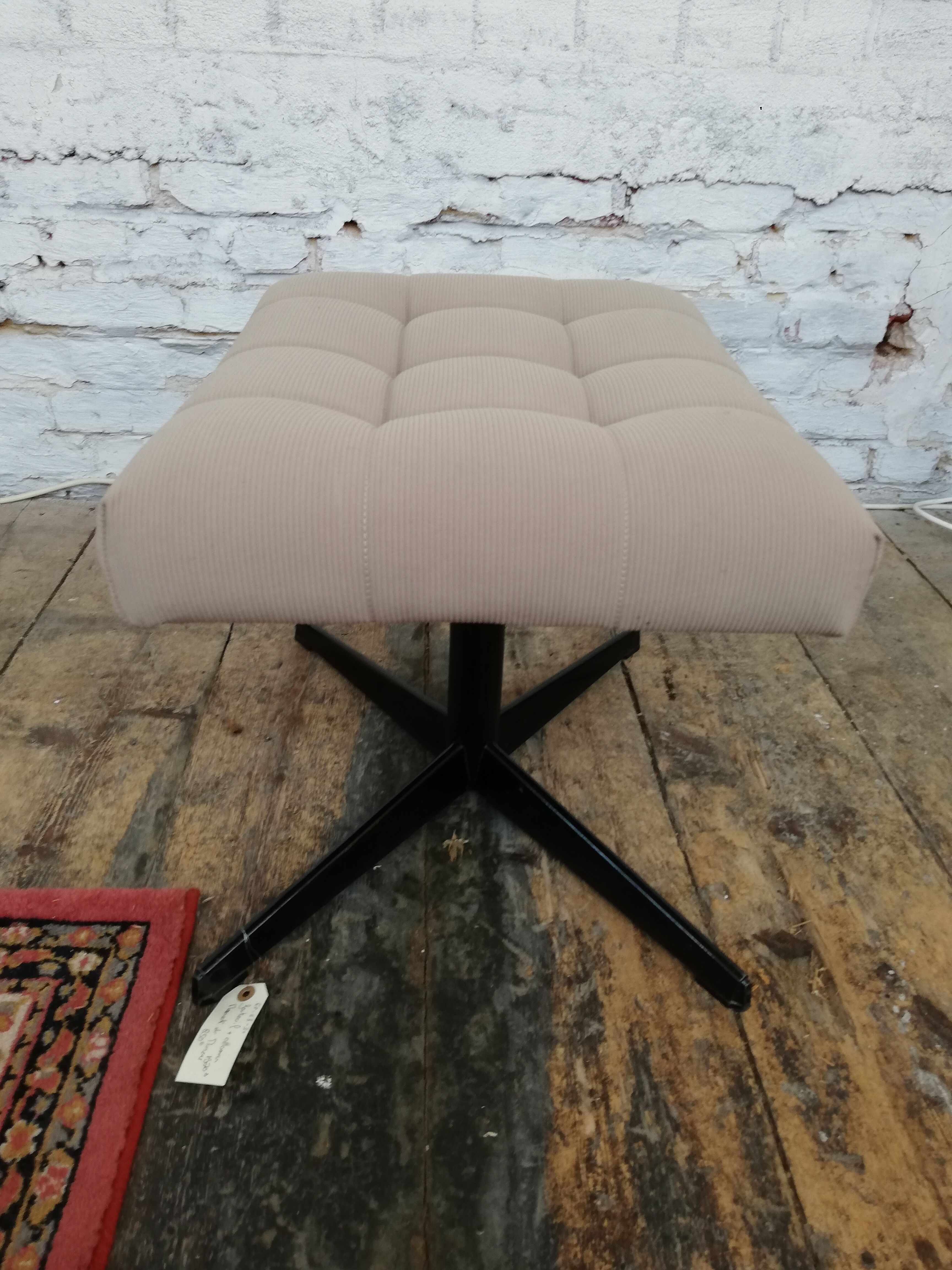 Armchair with Czech ottoman, 1960, Munzar and Moravians