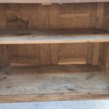 Double-sided oak counter, crate