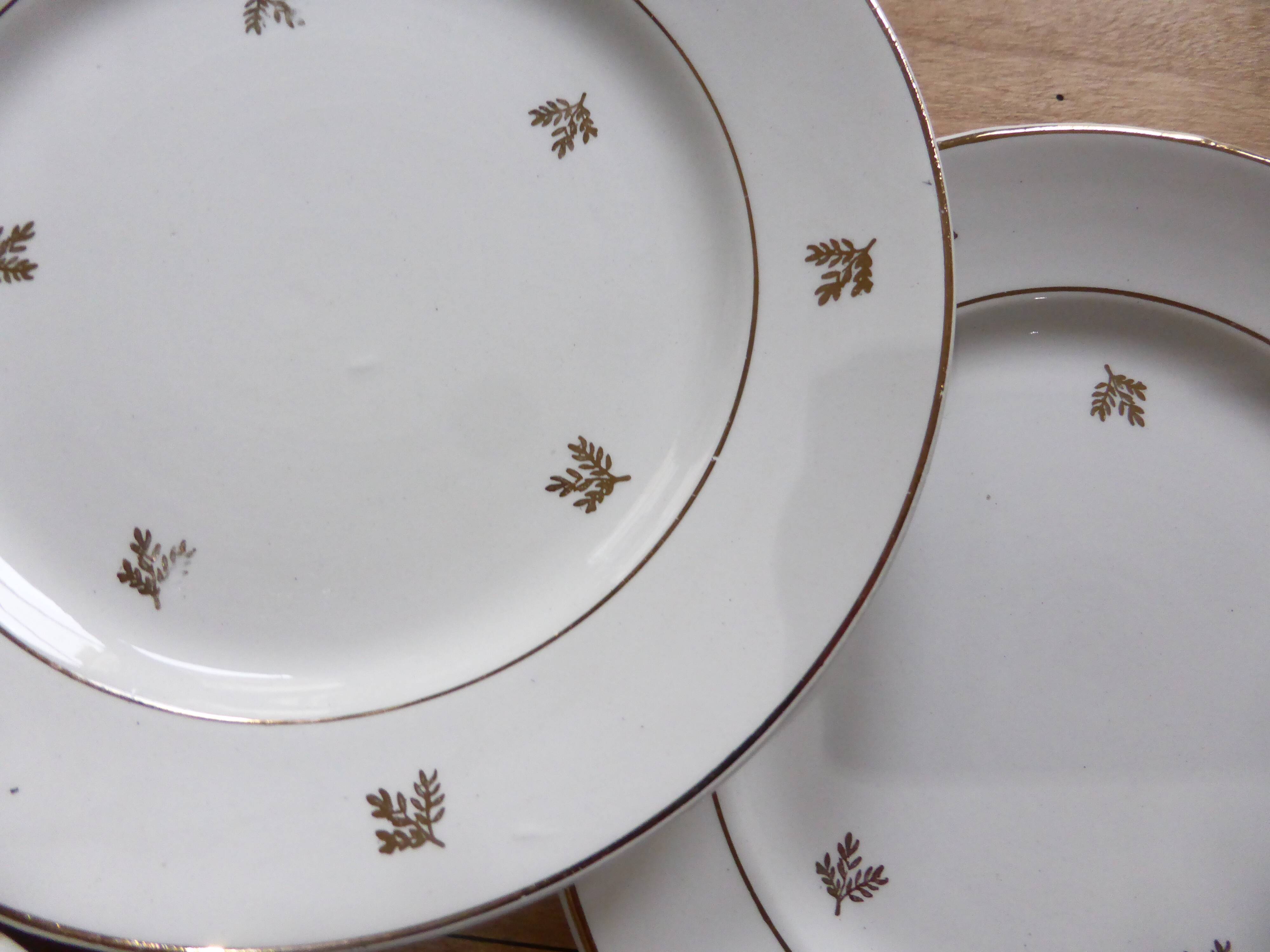 dessert plates x6 from the Badonviller factory