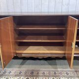 1950s English Chippendale Walnut Sideboard