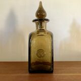 Carafe en verre bullé La Rochère 1960