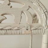 Vintage rattan wall shelf