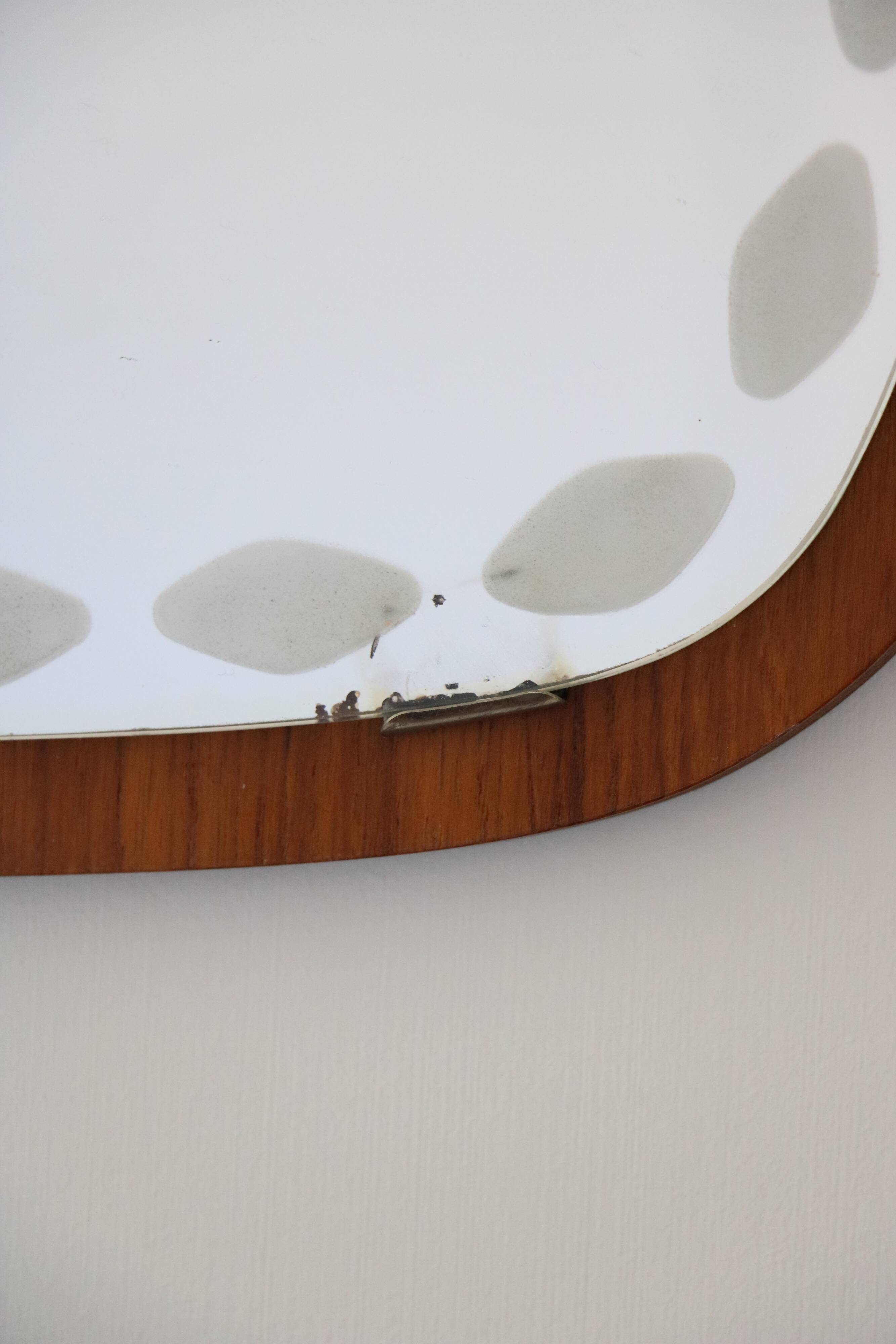 Teak mirror, Sweden, AB Nybrofabriken, Fröseke, 1960