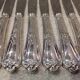 12 silver-plated metal table knives St Medard rocaille Florian