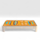 Ceramic and wood coffee table, 1970