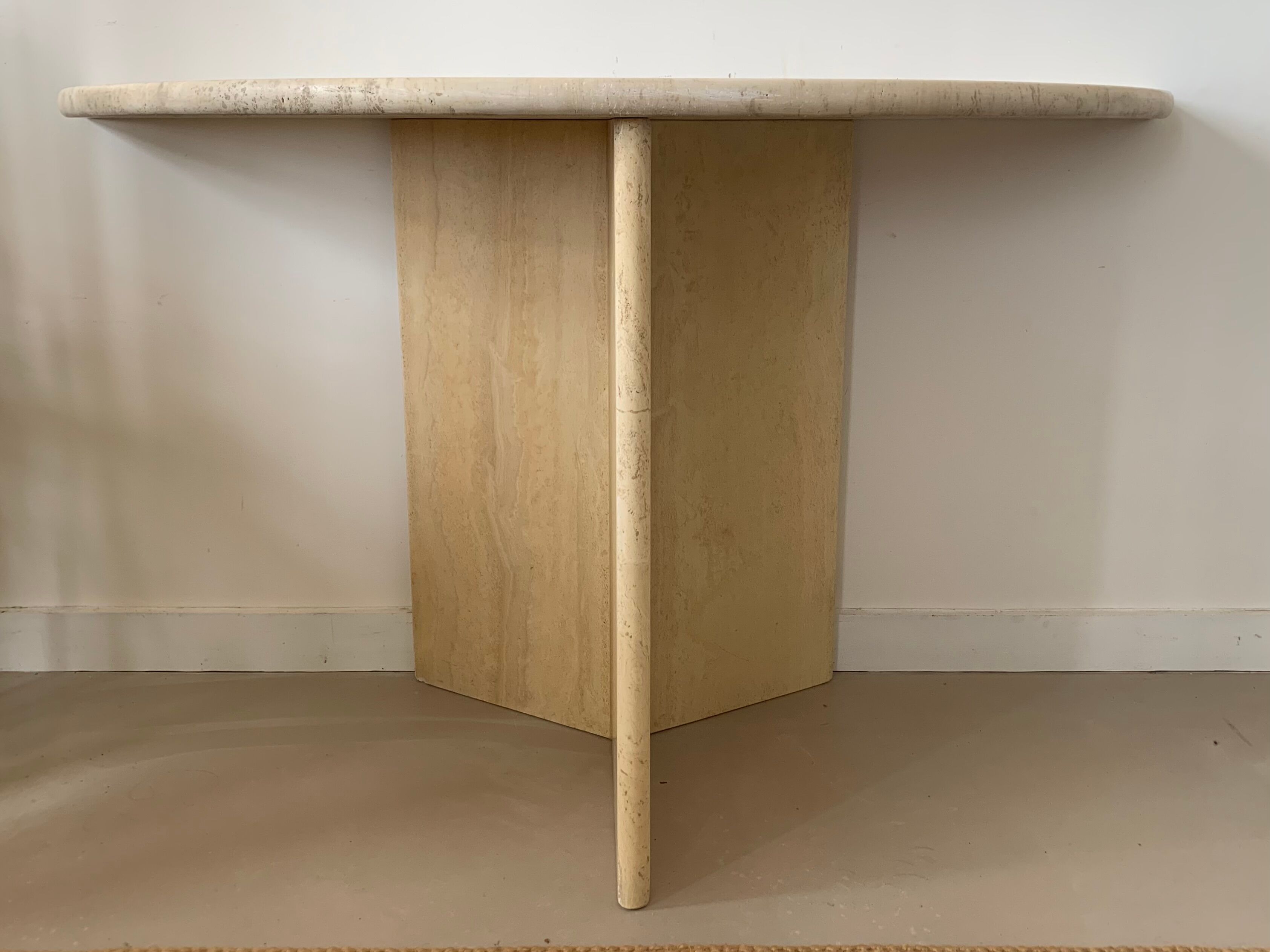 Travertine console in the 70s