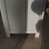 Parisian wardrobe in painted fir from the 30s 40s