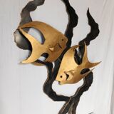 Decorative and luminous wall light from the 60s