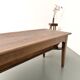 Farm table, old solid oak dough trough, France, around 1920.