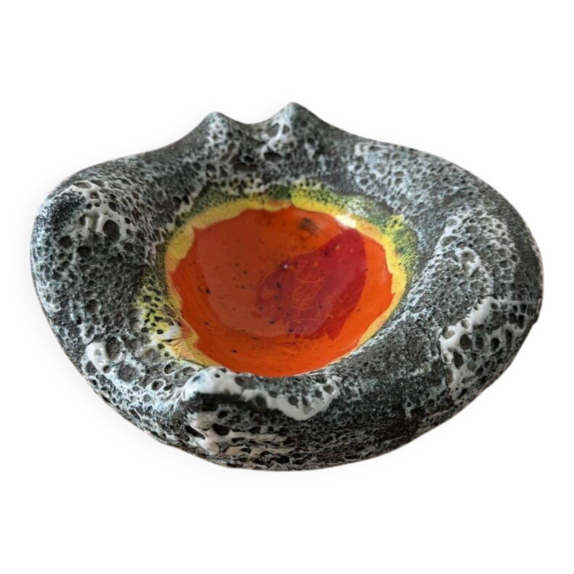 Vallauris fat lava ashtray