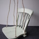 Wooden chair swing for hanging