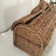 Wicker basket and 60s wood