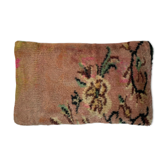 Vintage turkish rug cushion cover, 30 x 50 cm