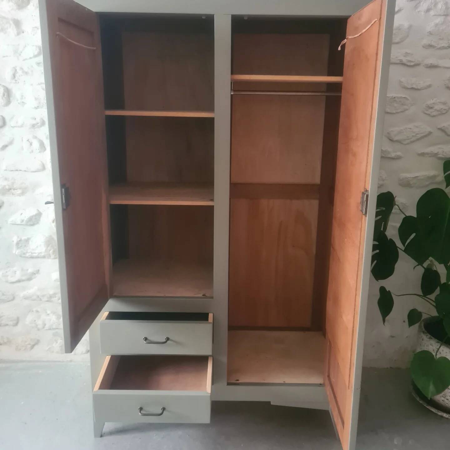 Vintage English wardrobe