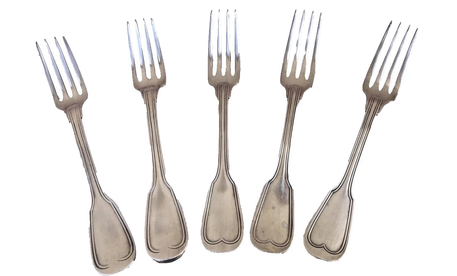 Anciennes fourchettes de table Modèle dit à filet ou Chinon