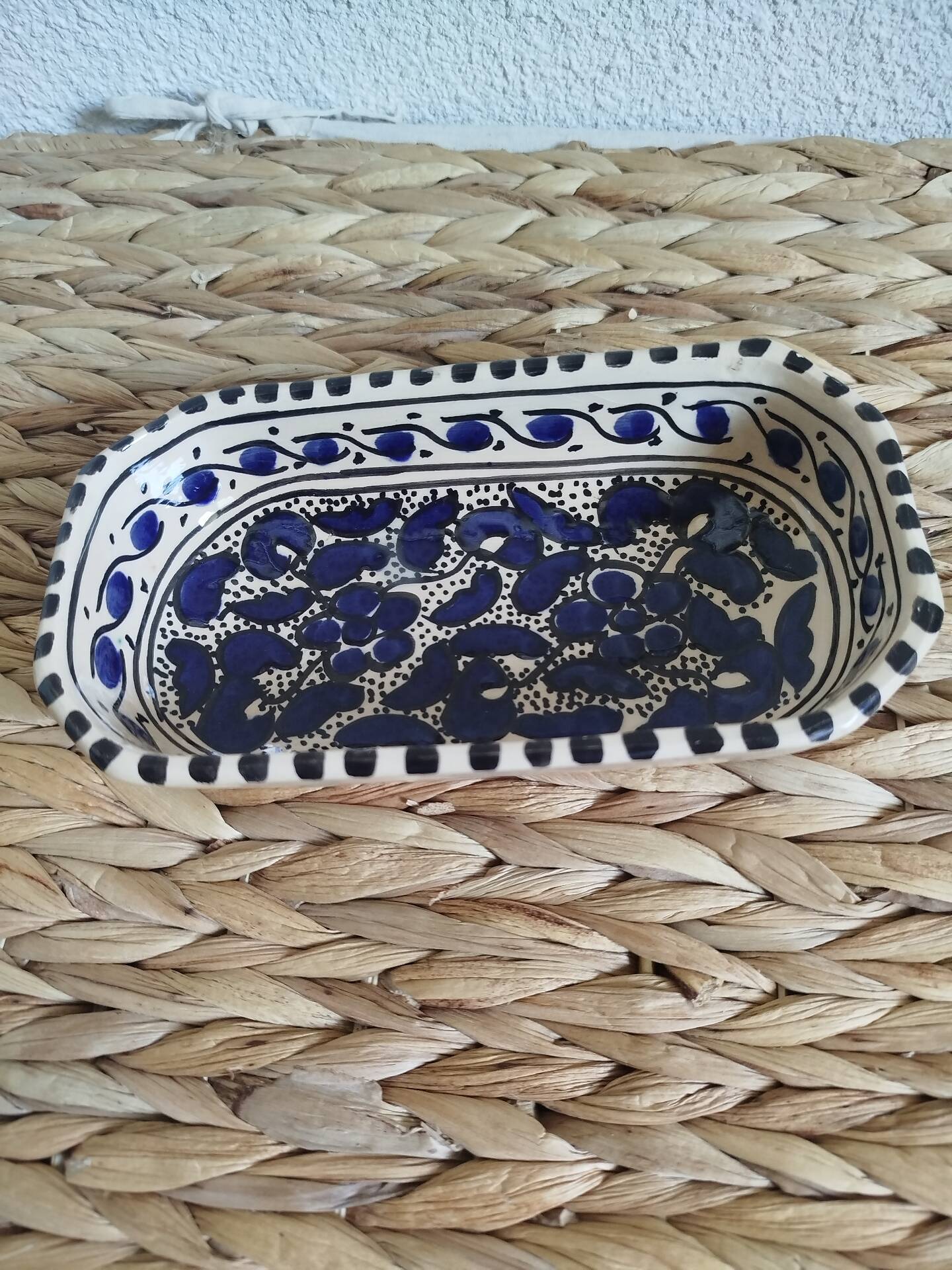 Handcrafted glazed ceramic bowl