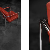 Fauteuils scandinaves bauhaus chrome
