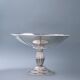 Coupe à fruits art déco en métal et verre, 1930s