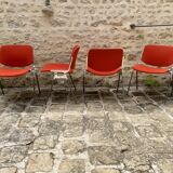 4 chaises empilables de Giancarlo Piretti  DSC 106 pour  Anonima Castelli