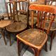 11 antique bistro chairs and a stool (thonet/Fischel/Baumann)
